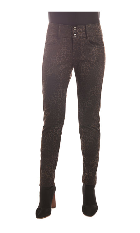 309A-Stretch-Ponte-9in-Rise-Ankle-Skinny-Jean-(Brown-Print)